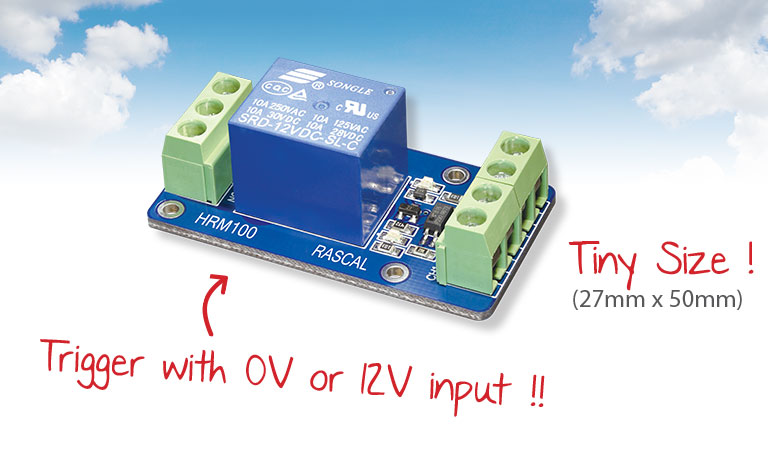 Single Channel Opto-Isolating Relay.
